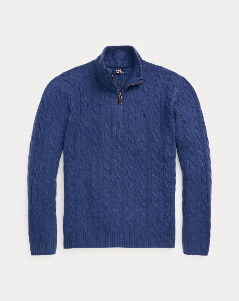 Cable Knit Quarter-Zip