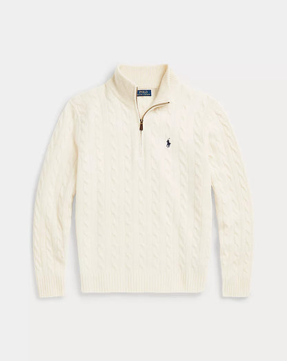 Cable Knit Quarter-Zip